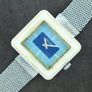 Vintage Nelson Unisex Manual Wind Wristwatch Swiss Made Retro Plastic Case